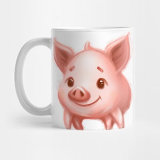 Cute Pig Drawing Mug